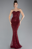 Abendkleid Lang Weinrot ABU4517