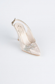 Gold Party-Schuhe Laserschnitt MJ4101