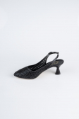 Party-Schuhe Steinbesetzt Schwarz MJ5310