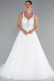 Hochzeitskleider Lang Weiß ABG136