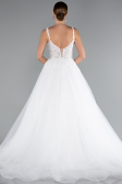 Hochzeitskleider Lang Weiß ABG136