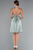 Partykleid Kurz Satin Minzgrün ABK2366