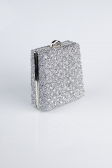 Abendtasche Steinbesetzt Silber KC702
