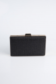Schwarz-Gold Abendtasche Glitzernd SH801