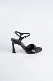 Party-Schuhe Lackleder Schwarz AB1141