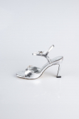 Party-Schuhe Lackleder Silber AB1141