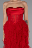 Standesamtkleid Lang Rot ABU5071
