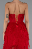 Standesamtkleid Lang Rot ABU5071