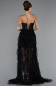 Standesamtkleid Lang Schwarz ABU5071