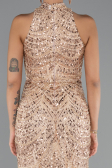 Gold Abendkleid Lang ABU4791