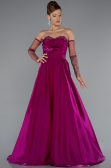 Fuchsie Abendkleid Lang ABU3604