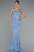 Indigo Abendkleid Lang ABU4517