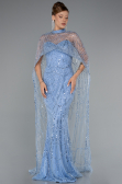 Indigo Abendkleid Lang ABU4517