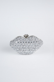 Silber Abendtasche Schuppig SH831