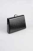 Abendtasche Gemustert Schwarz KC715