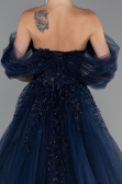 Marineblau Designer Abendkleid Lang ABU4720