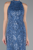 Indigo Abendkleid Lang ABU4791