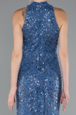 Indigo Abendkleid Lang ABU4791