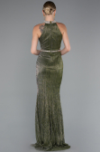 Abendkleid Lang Khaki ABU4324