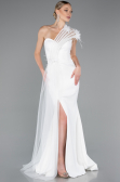 Abendkleid Lang Weiß ABU4969