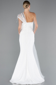 Abendkleid Lang Weiß ABU4969