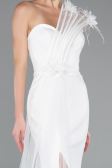 Abendkleid Lang Weiß ABU4969