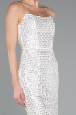 Weiß Partykleid Midi ABK2260