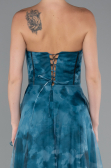 Petrolgrün Abendkleid Lang ABU3360