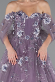 Designer Verlobungskleid Lang Lavendel ABU5074