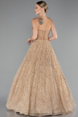 Gold Abendkleid Lang ABU3839