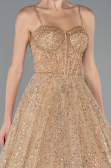Gold Abendkleid Lang ABU3839