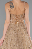 Gold Abendkleid Lang ABU3839