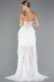 Standesamtkleid Lang Weiß ABU5071