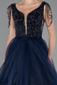 Designer Abendkleid Lang Marineblau ABU5019