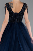 Designer Abendkleid Lang Marineblau ABU5019