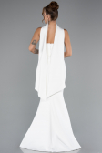 Abendkleid Lang Weiß ABU5097