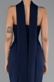 Abendkleid Lang Marineblau ABU5097
