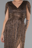 Abendkleid Lang Kupfer ABU5098