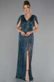 Abendkleid Lang Petrolgrün ABU5098