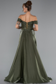 Abendkleid Lang Perlenbesetzt Khaki ABU5099