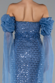 Abendkleid Lang Indigo ABU5100
