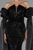 Abendkleid Lang Schwarz ABU5100