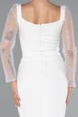 Partykleid Midi Weiß ABK2387