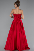 Abschlusskleid Lang Satin Rot ABU5105