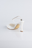 Party-Schuhe Leder Weiß MJD5150