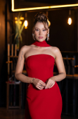 Abendkleid Lang Rot ABU5097
