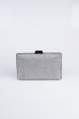 Abendtasche Glitzernd Platin SH801
