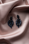 Marineblau Ohrschmuck UK528