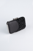 Abendtasche Schwarz V604
