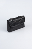 Abendtasche Verputz Schwarz V934